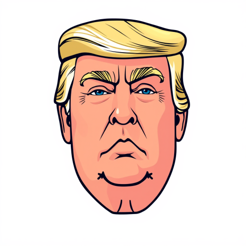 Donald Trump as a family guy head icon Donald Trump as a family guy head icon