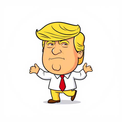 Donald Trump dances as a family guy icon.