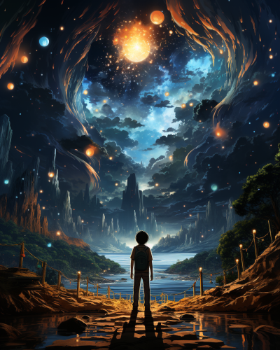 Dreamlike Anime City Wallpapers HD 1920x1080 Impressionism Rainbow