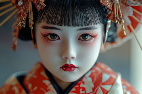 Edo Period Child Specters 4K Studio Photo