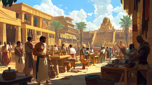 Egyptian village working together for prosperity