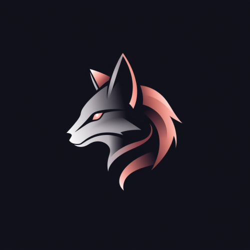 Elegant Feminine Geometric Fox Logo Design