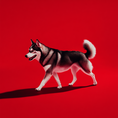 Elegant Husky Modeling with Gradient Lighting