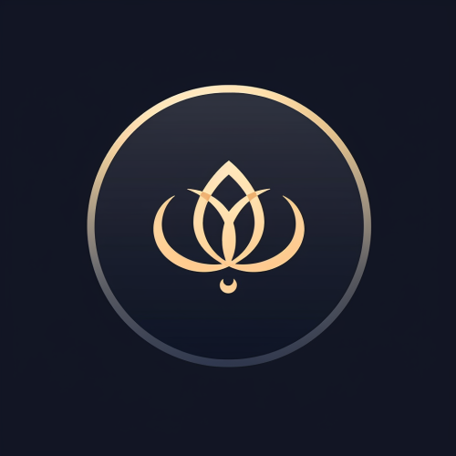 Elegant Icon Depicting Reality and AI Challenge