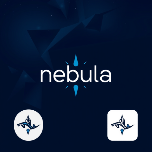 Elegant Nebula Company Logo Design Elegant Nebula Company Logo Design