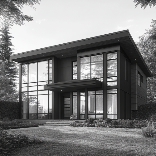 Elegant North Vancouver Home in Black and White