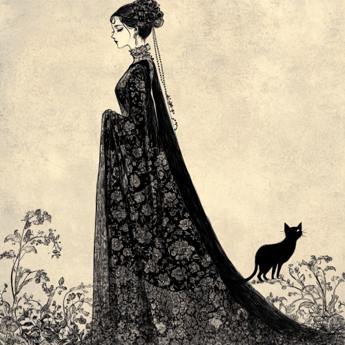 Elegant Woman in Traditional Eastern Dress