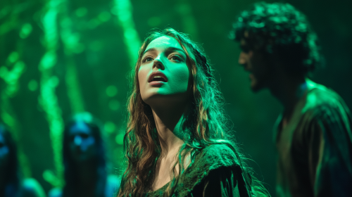 Enchanted Forest Musical Scene: Elvish Prince and Singer