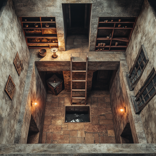 Exploring Basement of Old House in 8k