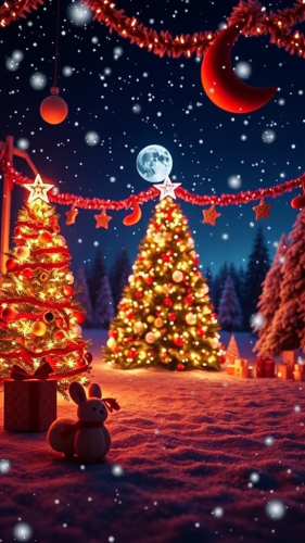 Festive Christmas wallpaper for your mobile phone.