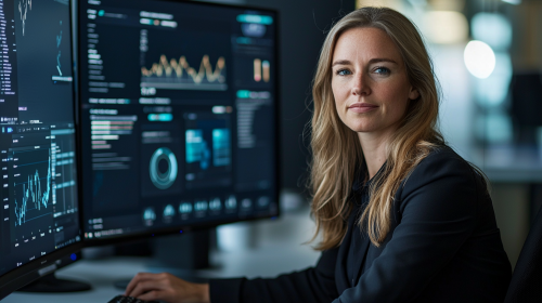 Financial Services Executive at High-Tech Office