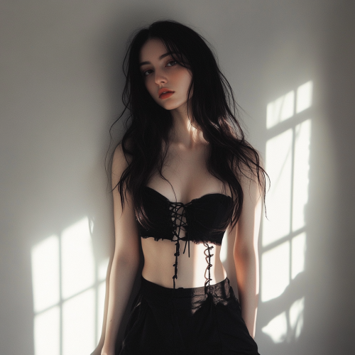 Full body image of a pretty girl