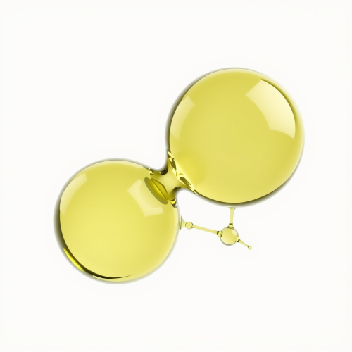 Futuristic Glass Lactic Acid Molecules on White