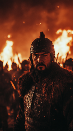 Genghis Khan Cinematic Portrait
