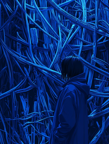 Ghost in the Shell Long Cables Vector Logo