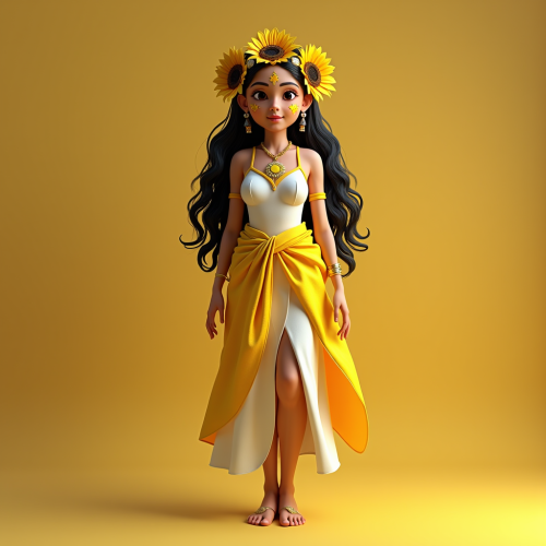 Goddess Hanan Costume: Filipino Woman in Beautiful Attire.
