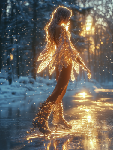 Goddess of Light and Water Ice Skating Charmingly