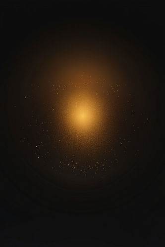 Gold gradient on dark background emanating soft radiant light.