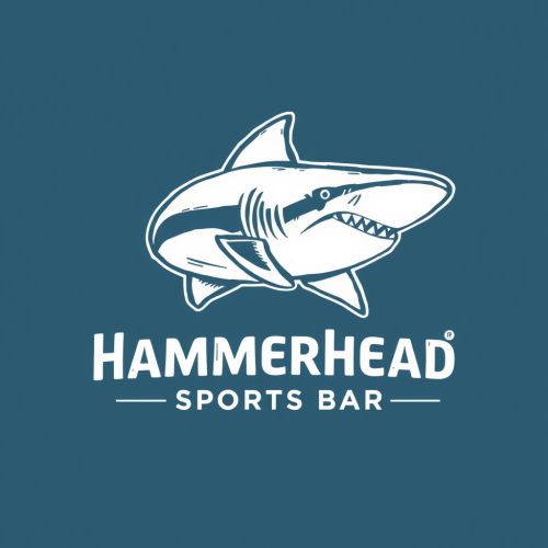 Hammerhead Sports Bar's Minimalist Shark Logo