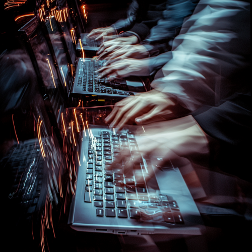 Photograph of Hands and feet in Rapid Motion