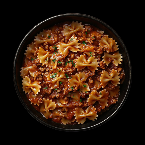 Hearty Bowtie Pasta Dish with Ground Beef