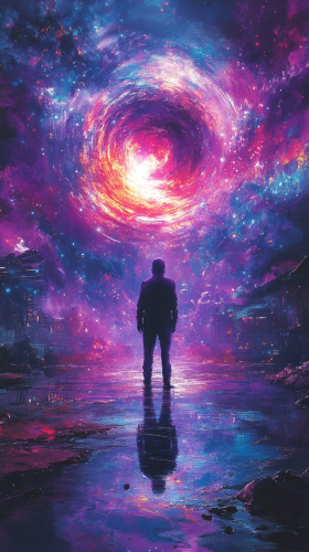 Hidden Dimensions: A Glowing Figure Sees Beyond Normal Hidden Dimensions: A Glowing Figure Sees Beyond Normal