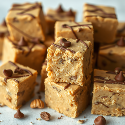 High Definition Image of Homemade Peanut Butter Fudge
