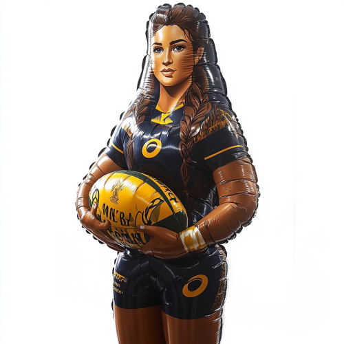 Ilona Maher Inflatable Rugby Player Product Shot Ilona Maher Inflatable Rugby Player Product Shot