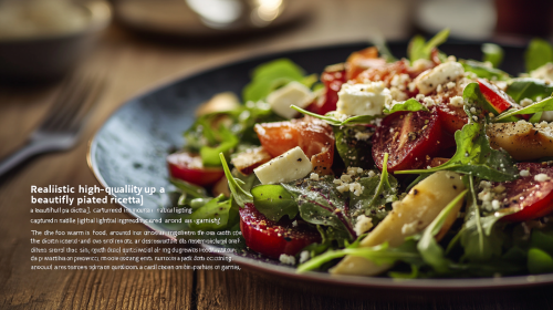 Inviting Close-Up of Fresh Chickpea Salad Dish