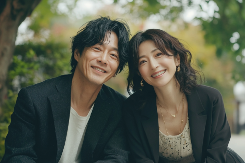 Japanese couple in their 40s