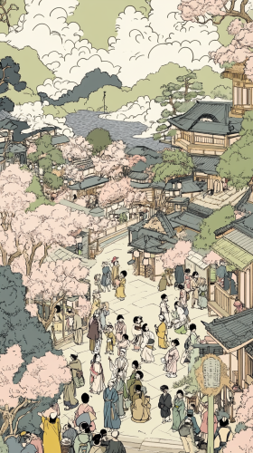 Japanese-style Where's Waldo: Cherry Blossom Hide and Seek.