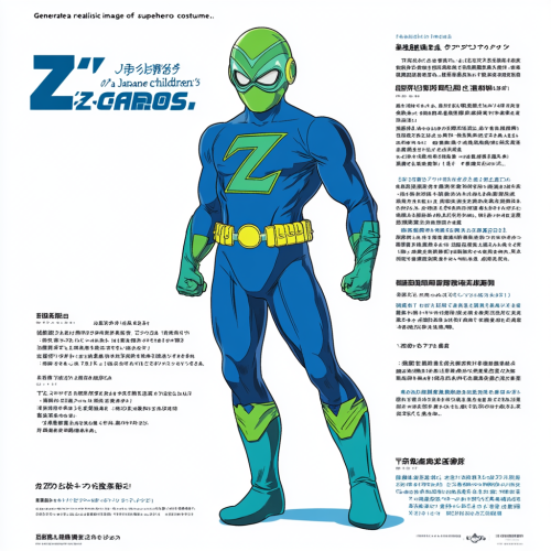 Japanese superhero 'ZACROS' in dynamic blue costume. Japanese superhero 'ZACROS' in dynamic blue costume.
