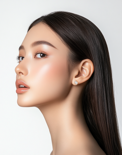 Japanese woman in beauty contest headshot photo