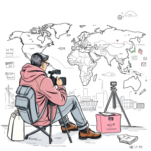 Job of filming and editing goods for advertising.