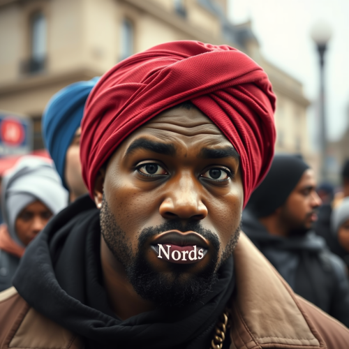 Kanye West and Jay Z with Turkish Turbans