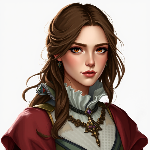 Kaya Scodelario as Young, Brown-Haired Dnd Noblewoman