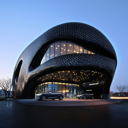 Kia Motors architectural structure reflecting Opposites United philosophy