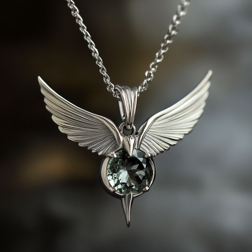 Leonardo DaVinci Inspired Necklace with Alexandrite Stone