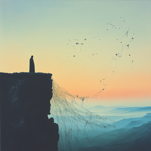 Letting go of past, looking towards new beginnings calmly. Letting go of past, looking towards new beginnings calmly.