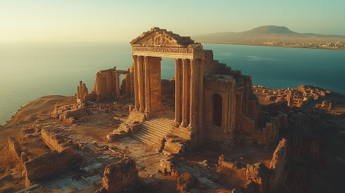 Libya's Ancient Roman Ruins and Scenic Desert