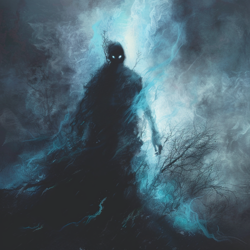 Lost in the Moment: A haunting figure in shadows.