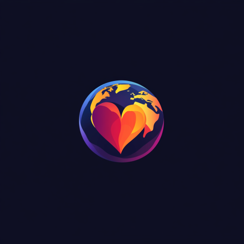 Love Earth - Heart logo for giving nonprofit