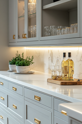 Luxe Gold Accent Kitchen with Opulent Touches. Luxe Gold Accent Kitchen with Opulent Touches.