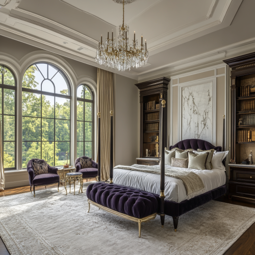 Luxurious, Modern Master Bedroom for Young Millionaire