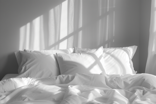 White pillows on Bed