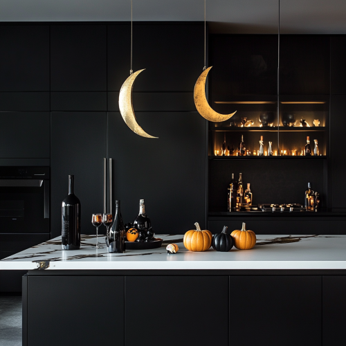 Luxury Halloween Themed Modern Kitchen Design