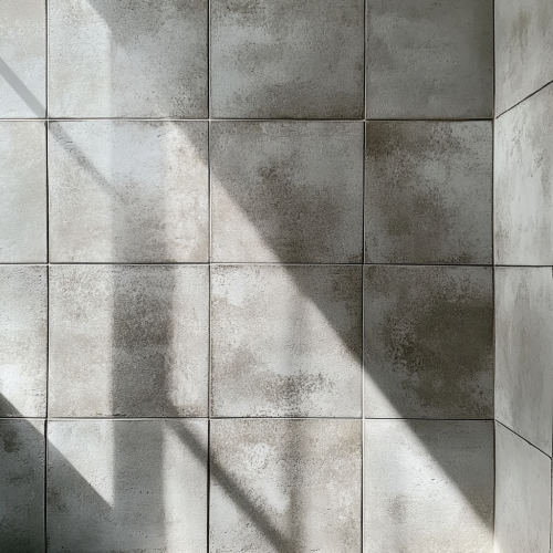 Luxury Style Chinese Tile Bathroom Wall Close-Up