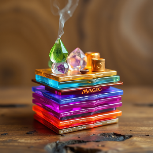 Magical Cards creating a Stack of Power