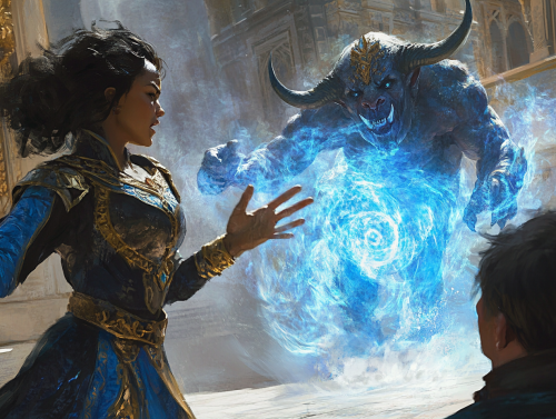Magical Duel at Mage College: Banishing the Minotaur