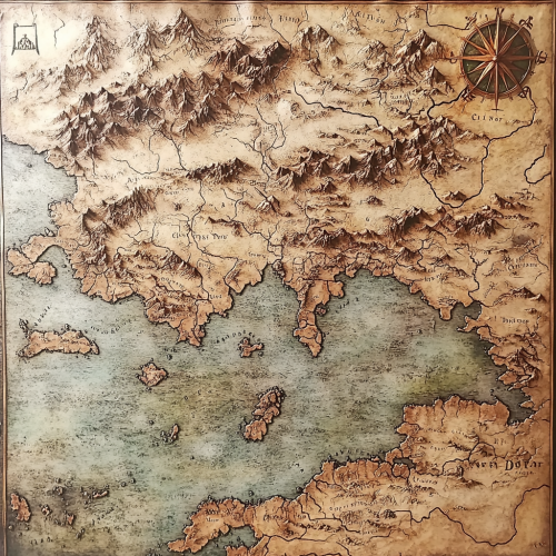 Map of Three Kingdoms: Pict, Elmet and Meath